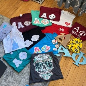 Alpha Phi sorority apparel bundle